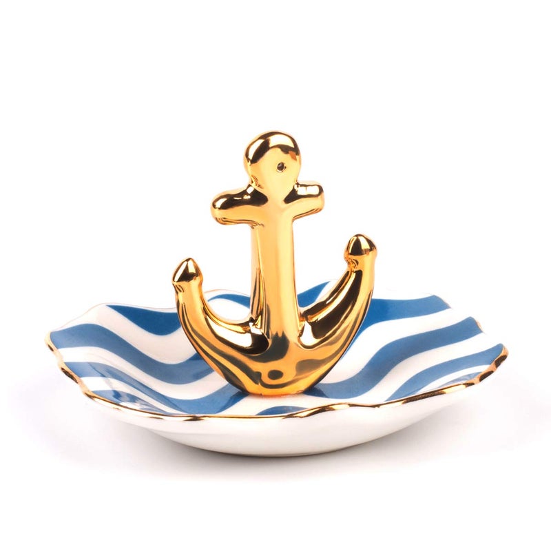 BESKIT Ring Holder with Boat Anchor Jewelry Organizer Trinket Tray Home Decor for Earrings Necklace Bracelet - Image 4